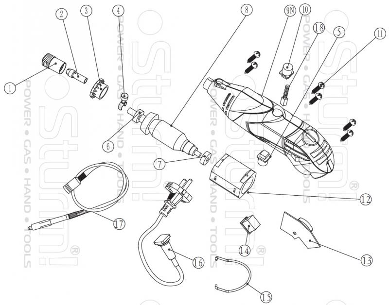 Запчасти, схема и деталировка Sturm GM2317FL