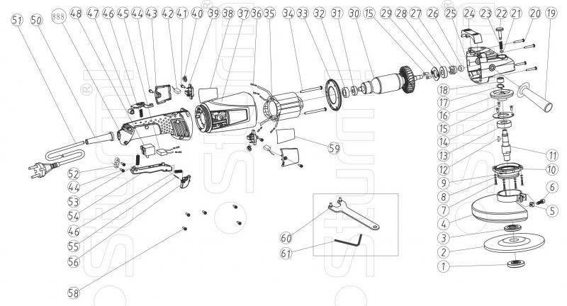Запчасти, схема и деталировка Sturm AG9515P