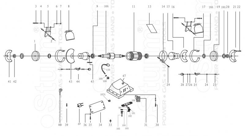 Запчасти, схема и деталировка Sturm BG6015L